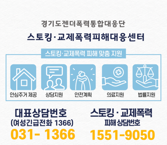 경기도여성가족재단, ‘스토킹·교제폭력 피해자 안심주거’ 운영. 최대 6개월 보호